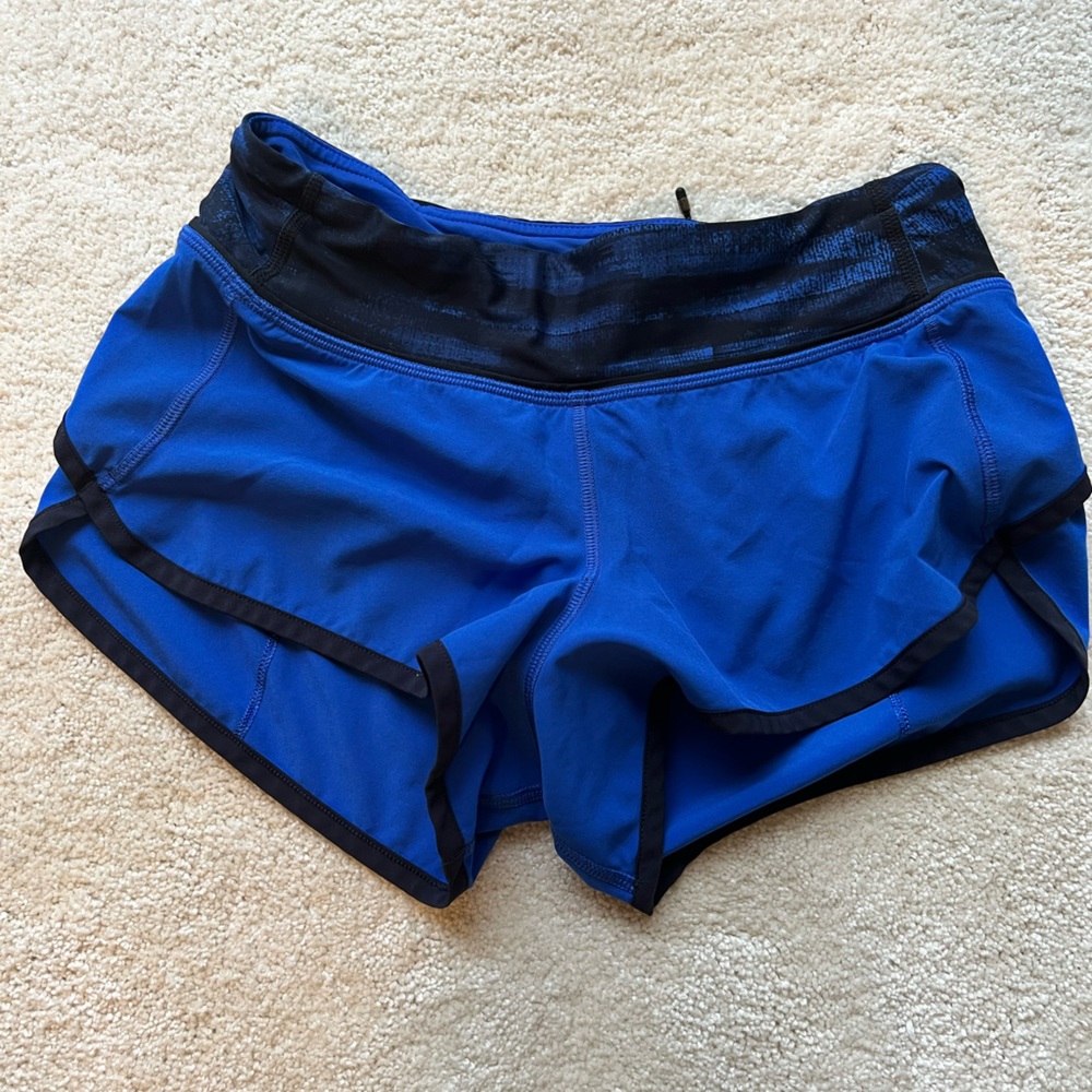 Lululemon speed up shorts size 2